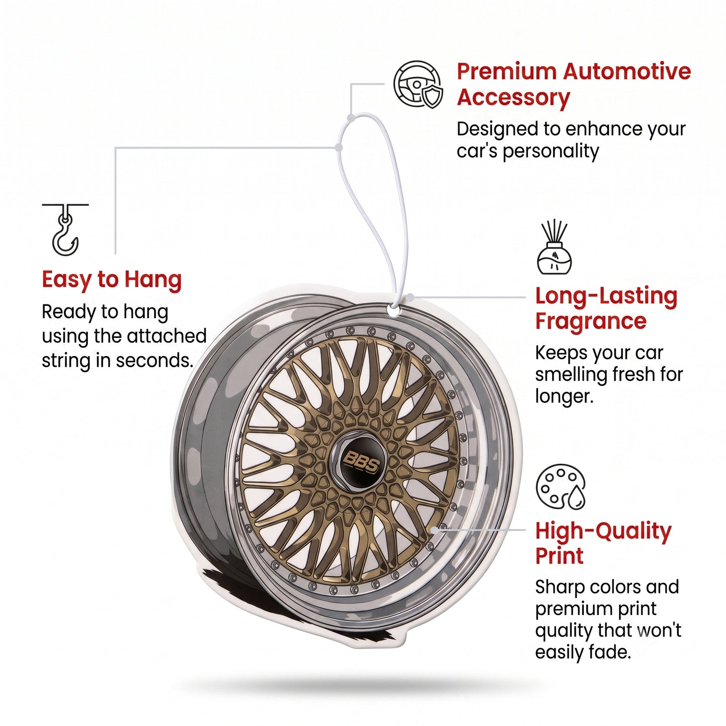 BBS Mesh RIM | Premium Car Freshener