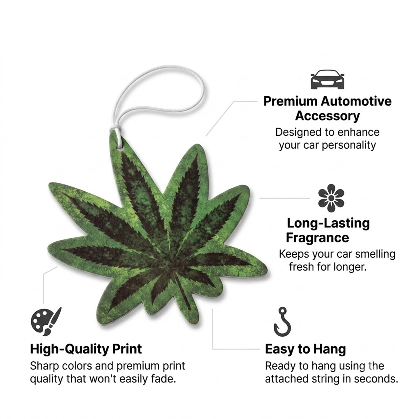 Weed Leaf | Premium Car Freshener