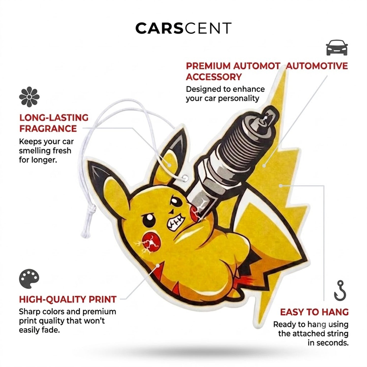 Spark Pikachu | Premium Car Freshener