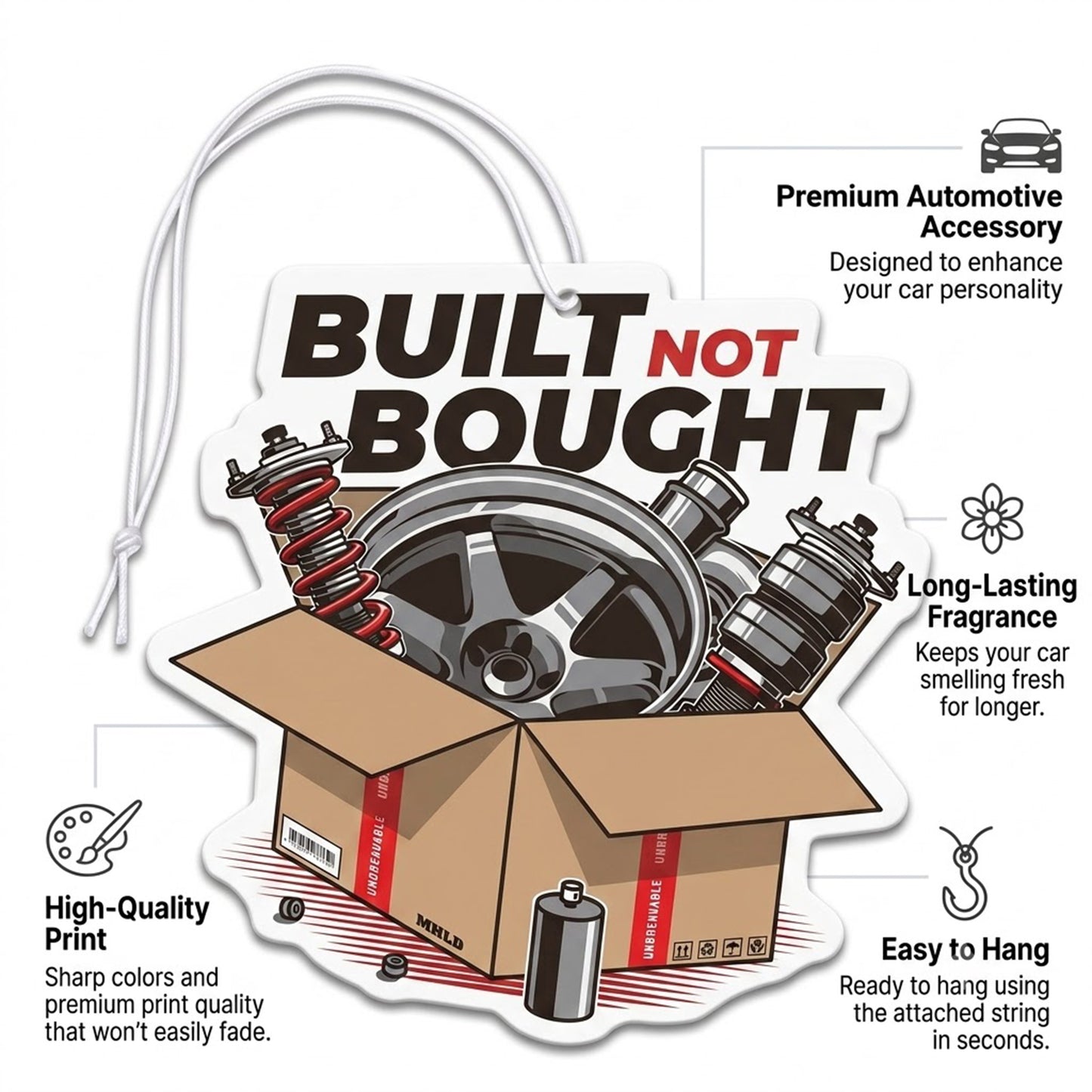 Built Not Bought | Premium Car Freshener