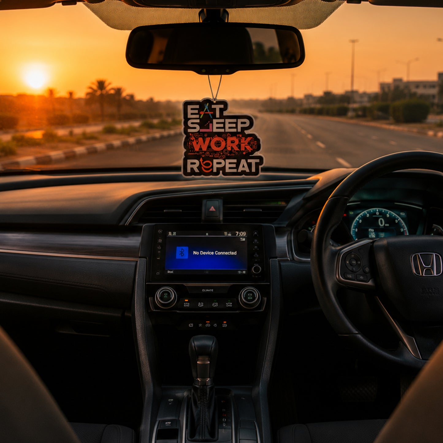 Eat Sleep Work Repeat | Premium Paper Car Air Freshener