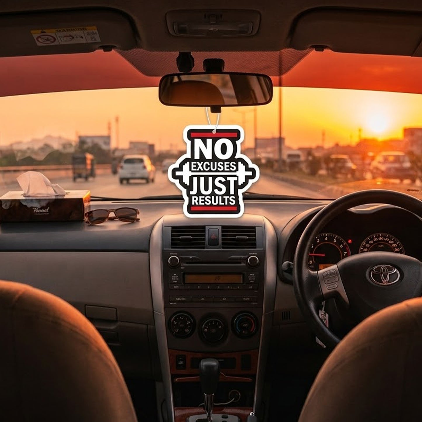 No Excuses Just Results | Premium Car Freshener