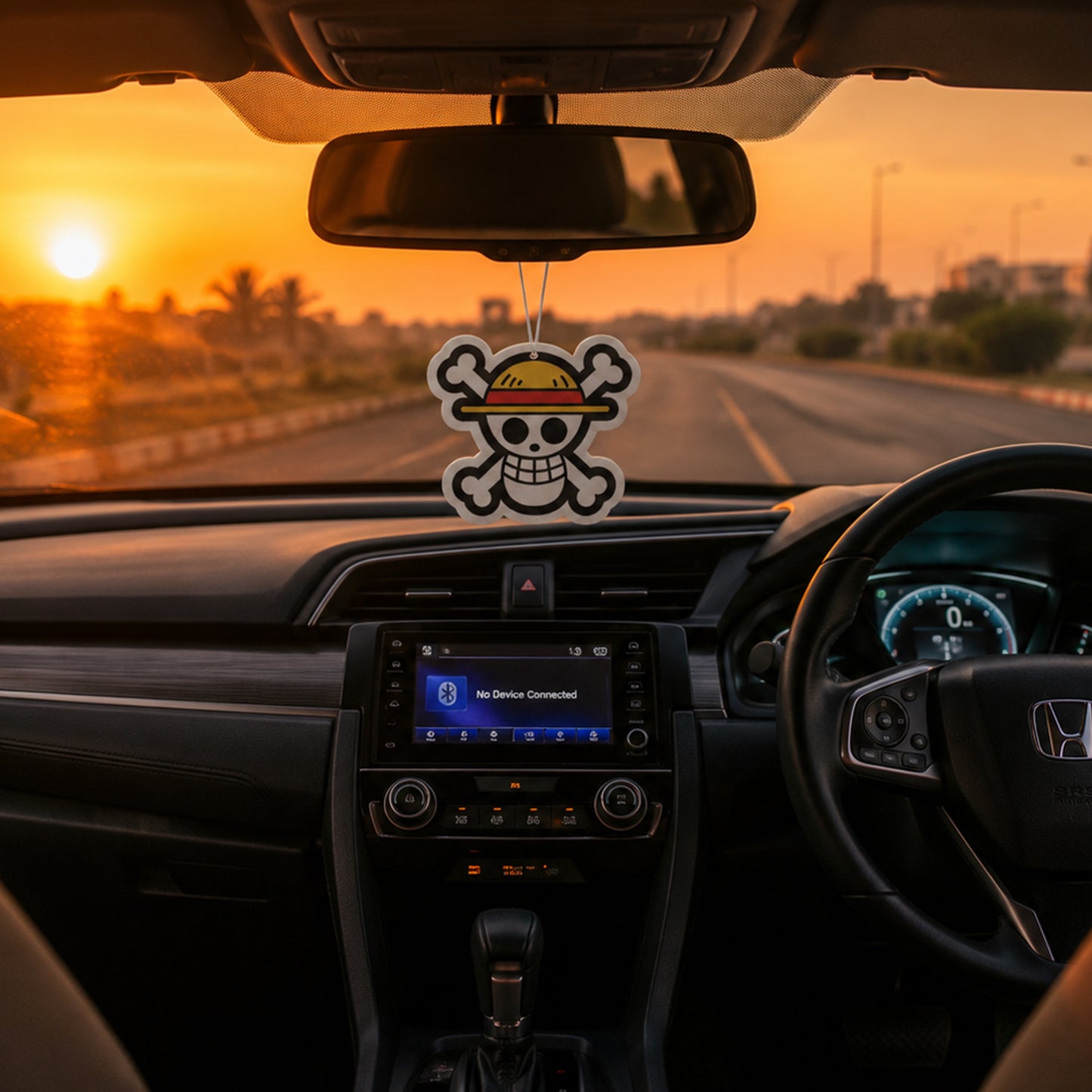 Straw Hat Skull  | Premium Car Air Freshener